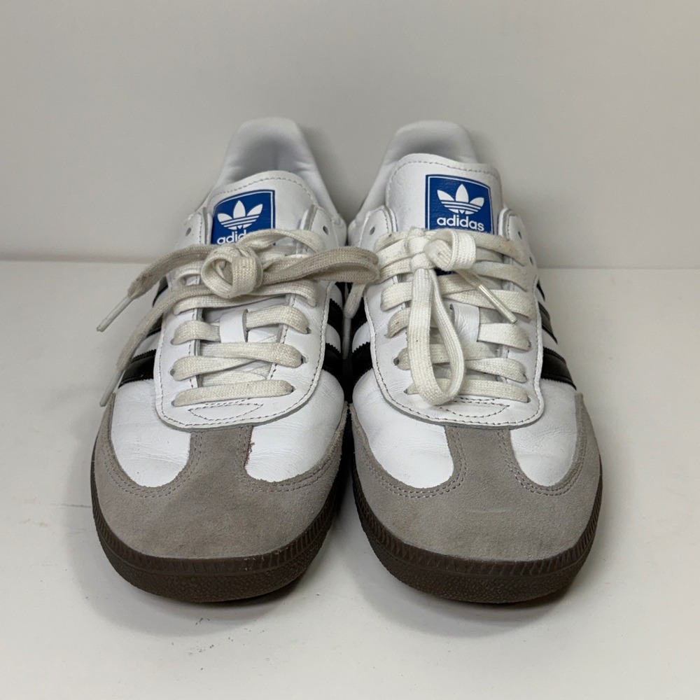 adidas Samba OG Sneakers Mens 8.5 White Black B75806 Retro Streetwear Academia